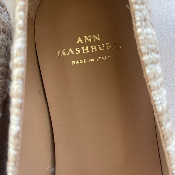 Ann Mashburn Raffia Tweed Buckle Flats NWOT - Size 8US or 38E - Picture 4 of 6